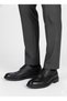 Black Genuine Leather Laced Classic Shoes - 2