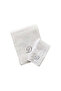 Monogrammed Letter "D" Hand & Bath Towel Silver Thread Cotton Personalised