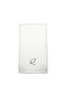 Monogrammed Letter "Q" Hand Towel Silver Thread Cotton Personalised Letter
