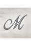 Monogrammed Letter "M" Hand & Bath Towel Silver Thread Cotton Personalised - 2