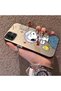 Samsung Galaxy A03 Compatible Hard Acrylic Back Silicone Edge Lens Protection Case Snoopy Pattern - 2