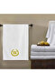 Monogrammed Letter "W" Bath Towel Gold Thread Cotton Personalised Letter - 3