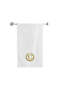 Monogrammed Letter "C" Bath Towel Gold Thread Cotton Personalised Letter