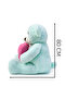 Large Size Plush Teddy Bear with Heart Pillow Valentine's Day Gift and Surprise - 4