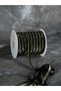1 cm Velvet Decorative Ribbon 3 Meters (Black-Gold)-1 cm Glitter Ribbon - 2