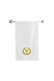 Monogrammed Letter "V" Bath Towel Gold Thread Cotton Personalised Letter