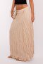 Beige Wrinkled Pattern Midi Length Women's Skirt Mg2266 - 6