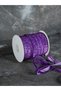 1 cm Velvet Decorative Ribbon 3 Meters (Purple)-1 cm Glitter Ribbon - 2