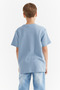 Men's Waffle Fabric T-Shirt with Letter Print Detail - 5