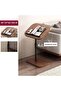 Premium Adjustable Side Table with Wooden Top - 5