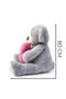 Large Size Plush Teddy Bear with Heart Pillow Valentine's Day Gift and Surprise - 4