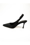 Alos 7550 Black Stone Heeled Evening Dress Women's Shoes - 3