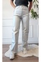 High Waist Metallic Trousers - 4