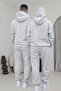 Basic Oversized Hooded Tracksuit Set Special for Couples - 4