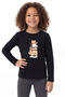 Girl's T-Shirt with Long Sleeves Printed B9 - 2
