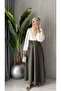 Women's Side-Tie Flowy Transitional Slim Side-Tie Skirt - 6