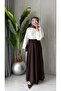 Women's Side-Tie Flowy Transitional Slim Side-Tie Skirt