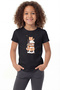 Girl's T-Shirt with Short Sleeves Printed B9