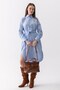 Aira Belt Detailed Soft Leather-Look Large Internal Volume Tan Women's Shoulder and Shoulder Bag - 7