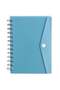Blue B6 Notebook with Stapled Folder -70 Sheets