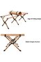 Compact Portable Camping Table 120×60×45 CM Heavy-Duty Steel Slatted Design, Stable Foldable - 5