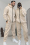 Basic Oversized Hooded Tracksuit Set Special for Couples
