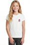 Girl's T-Shirt with Short Sleeves Printed B11
