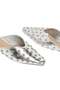 Mayah Women's Silver Flat Sandals - 5