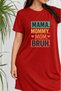 Plus Size Women's Short Sleeve Crew Neck T-Shirt Dress Nightgown