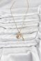 316L Steel Chain Gold Color Lock Key Model Zircon Stone Women's Necklace - 2