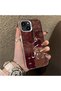 Silicone Edge Hard Back Anti-Fall Phone Case Vintage Pattern Compatible with iPhone 14 Plus
