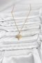 316L Steel Gold Color Zircon Stone Polar Star Model Women's Necklace - 3