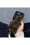iPhone 12 Pro Max Compatible Silicone Edge Hard Back Anti-Fall Phone Case Carved Patterned - 4