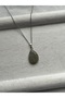 Handmade Steel Necklace with Labradorite Stone - 2