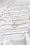 316L Steel Chain Gold Color Moon Star Model Zircon Stone Women's Necklace - 2