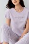 Women's Pajama Set 50% Cotton 50% Modal – Soft Textured, Breathable, Casual Comfortable Pajama Set - 3