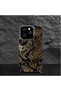 iPhone 12 Pro Max Compatible Silicone Edge Hard Back Anti-Fall Phone Case Carved Patterned - 5