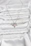 316L Steel Chain Silver Color Winged Heart Model Zircon Stone Women's Necklace - 2