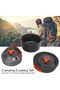 Camping Cooking Set with Tea Kettle Storage Bag Frying Pan Portable Camping Cookware Set for 2 to 3 People Camping Cookware Camping Gear Must Haves - 2