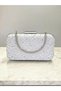 Special Design Ecru Color Wrinkled Stone Satin Chain Handle Women's Evening Dress Bag Wedding Engagement Graduation - 7