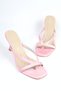 Women's Satin Flip-Flops and Sandals with Heels - 3