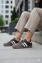 India I Men's Women's Unisex Sneaker Casual Sports Shoes Brown / Beige - 4