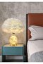 OneDcor Feather Table Lamp with Plug-in Wire – Modern LED Bedside Light for Makeup, Bedroom - 4