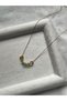 Amorphous Colored Nefrit Stone Steel Necklace Handmade - 2