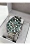 Silver Color Smoked Bezel Calendar Men's Wristwatch - 4