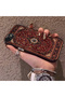 Silicone Edge Hard Back Anti Fall Phone Case Vintage Pattern Compatible with iPhone 8 - 2