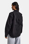 Women's Black Color Oversized Special Design Loose Cut Shirt with Tie - 6