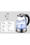 Transparent Glass Electric Kettle 1.7L Rapid Heating Water Boiler LED Indicator Auto Shut Off Boil D - 6