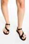 Women's K Genuine Leather Look Flip-Flop Sandals - 6