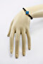 Metal Blue Handmade Enamel Clover Evil Eye Bead Adjustable Bracelet with Lift Chain - 4